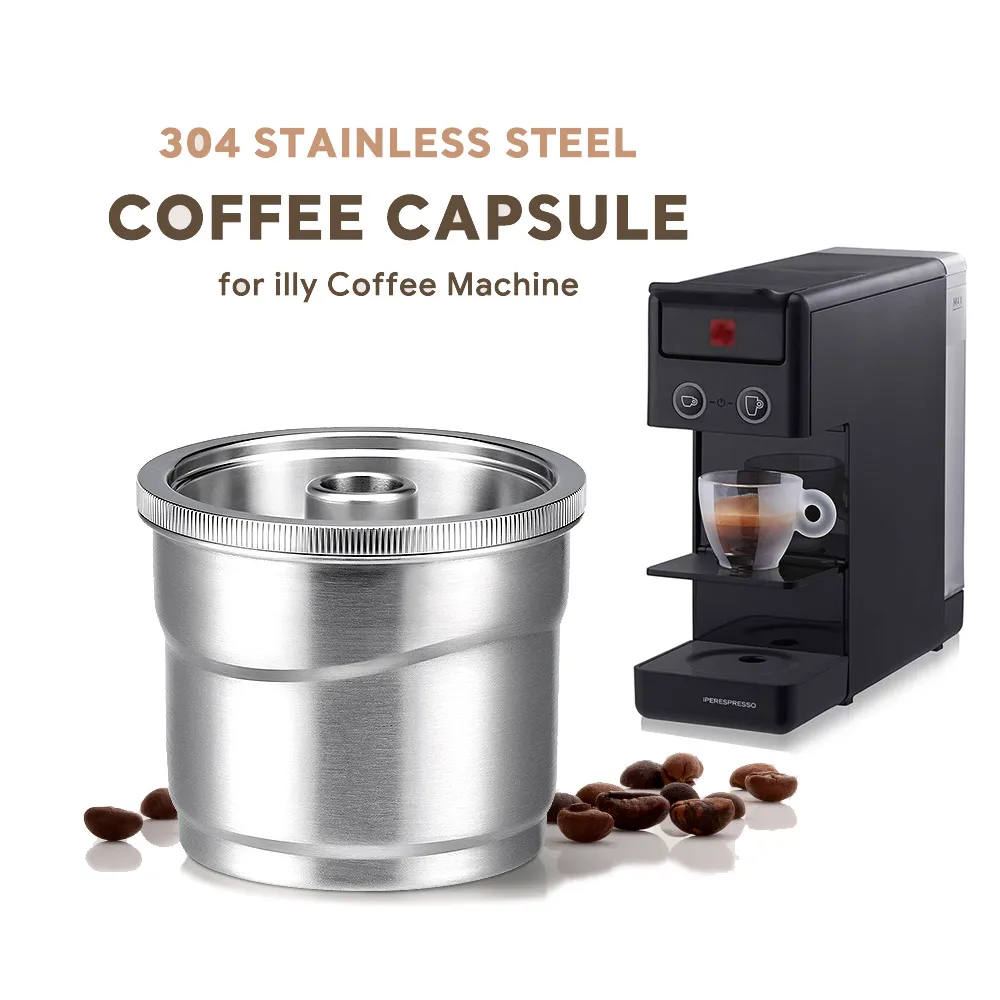 Capsula Riutilizzabile Per Macchina Illy Y3 Cialde Riutilizzabili Per Caffè Espresso In Acciaio Inossidabile Crema Coffee Filter Pod Comaptible Con Il