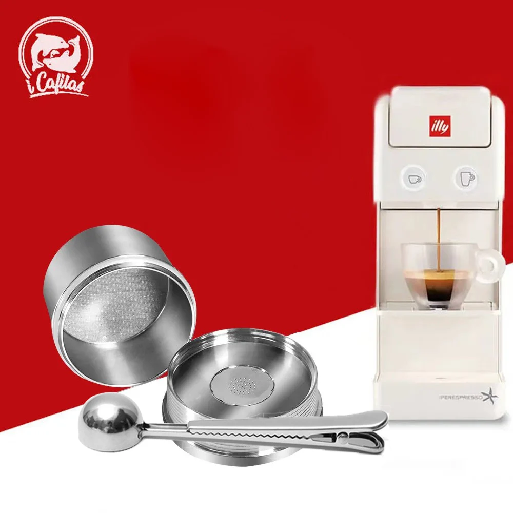 Icafilasacciaio Inossidabile Riutilizzabile Supporto Filtro Caffè Capsule Ricaricabili Tazza Pod Per Illy Y3.2 Mahine