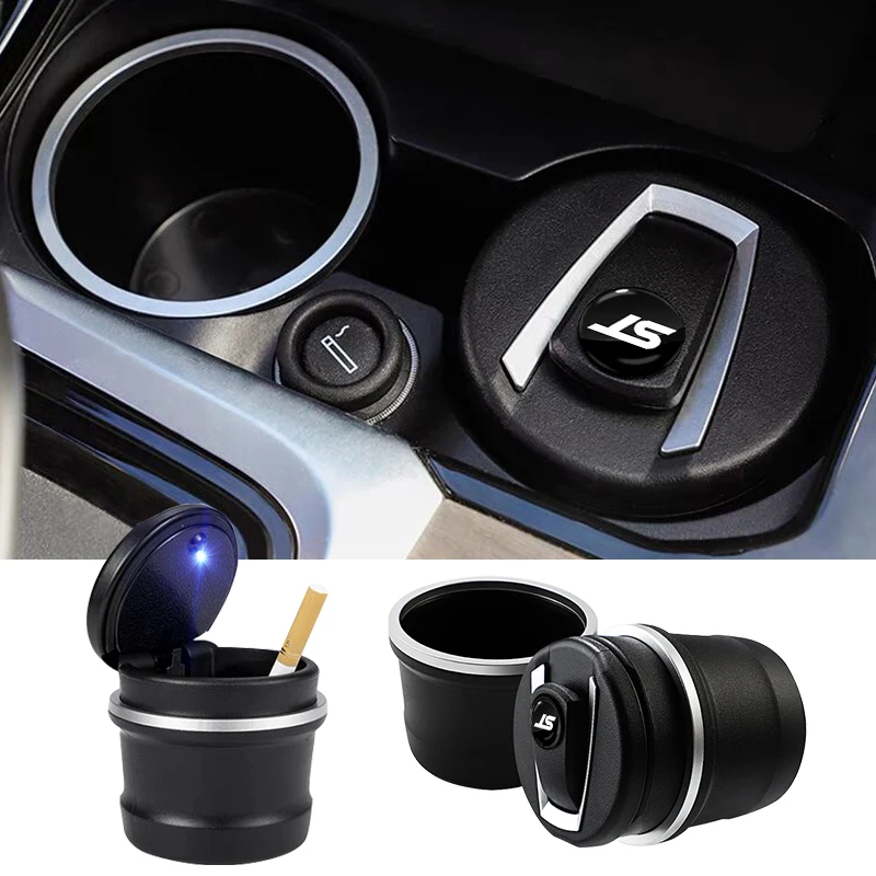 1 Pc New Car Posacenere Garbage Coin Storage Cup Per Mondeo Mustang Shelby Focus Fiesta Mk7 Mk4 Fusion Kuga St Rs Accessori