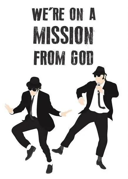 Blues Brothers - Mission From God Movie Art Picture Print Silk Poster Home Wall Decor