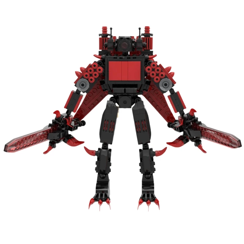 2024 New Red Lotus Skibidi Toilet Building Blocks Set Gold Skibidi Toilet The Audio Man And Camera Titan Speakerman For Kids