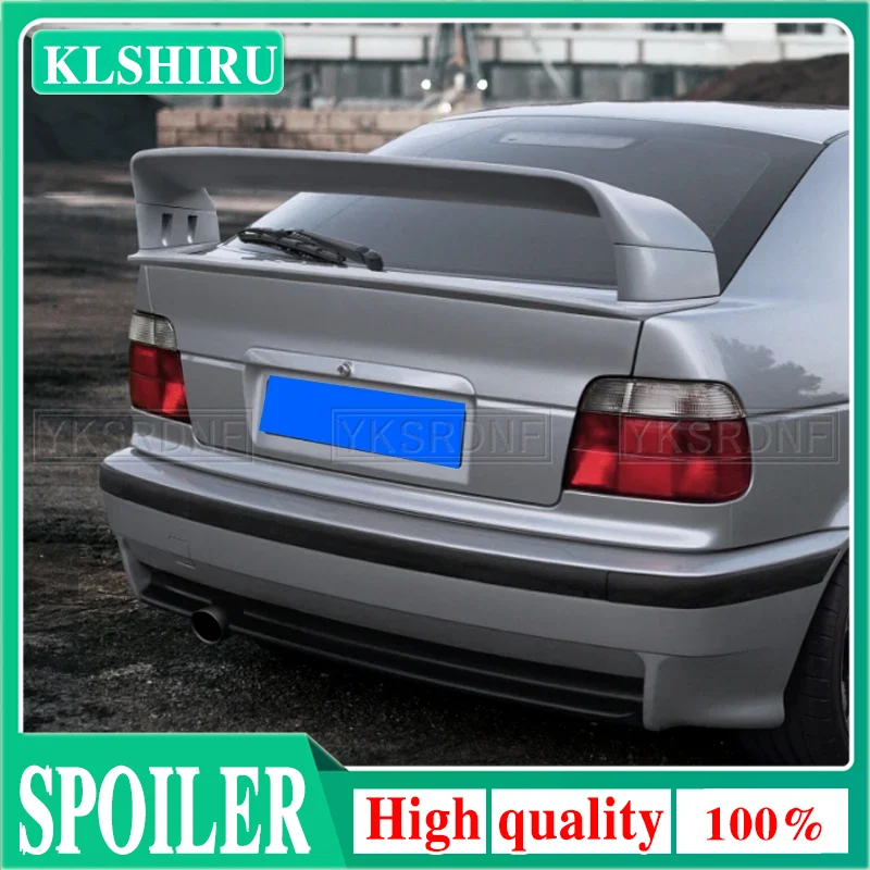 Per Bmw E36 M3 Spoiler 1990-2000 Bmw Serie M3 Spoiler Con Luce Abs Plastica Materail Spoiler Non Verniciato Per Bmw E36 M3 Spoiler