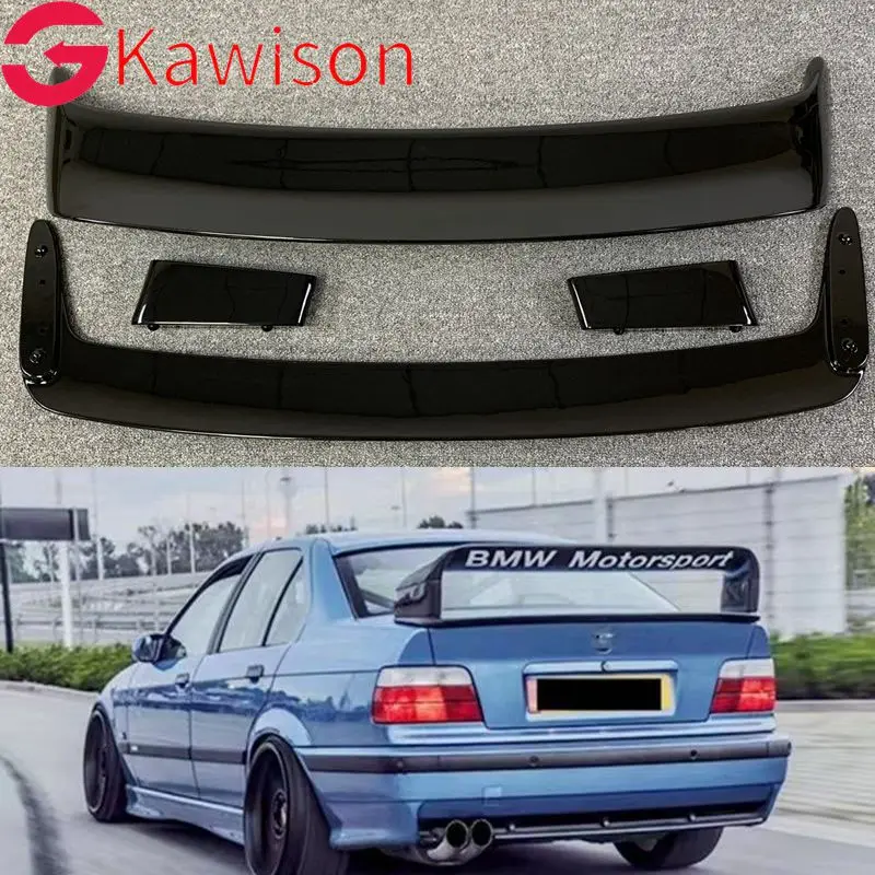 Per Bmw E36 M3 Spoiler 1990-2000 Bmw Serie M3 Spoiler Con Luce Abs Plastica Materail Spoiler Non Verniciato Per Bmw E36 M3 Spoiler