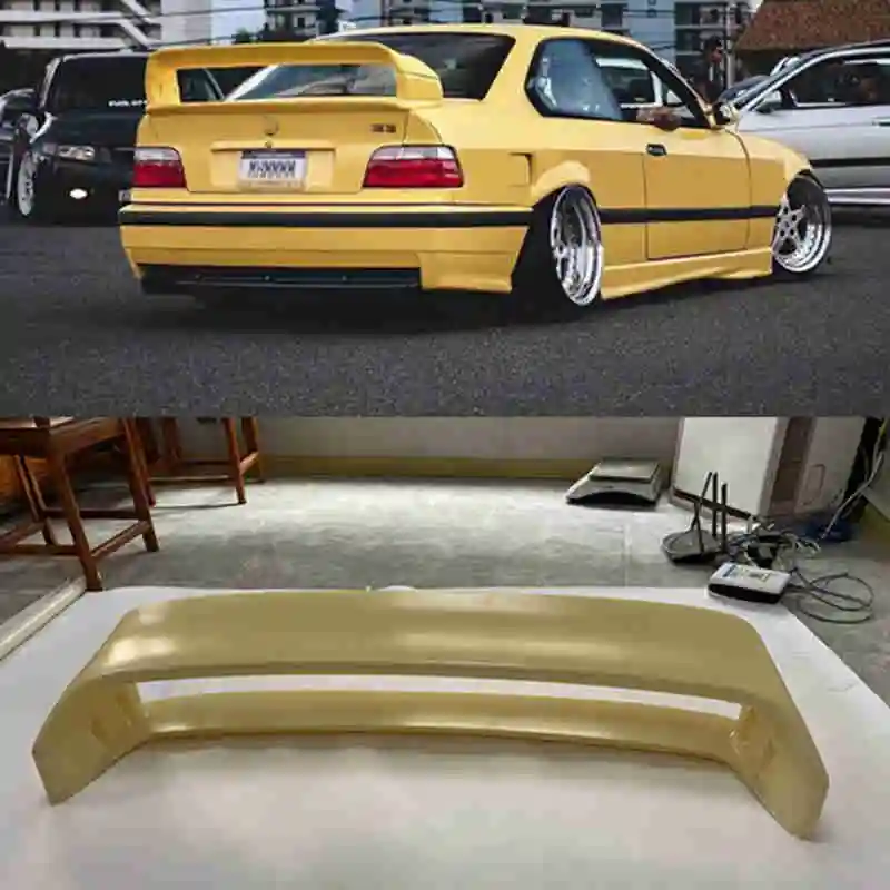 Per Bmw E36 M3 Spoiler 1990-2000 Bmw Serie M3 Spoiler Con Materiale Plastico Abs Leggero Spoiler Non Verniciato Per Bmw E36 M3 Spoiler