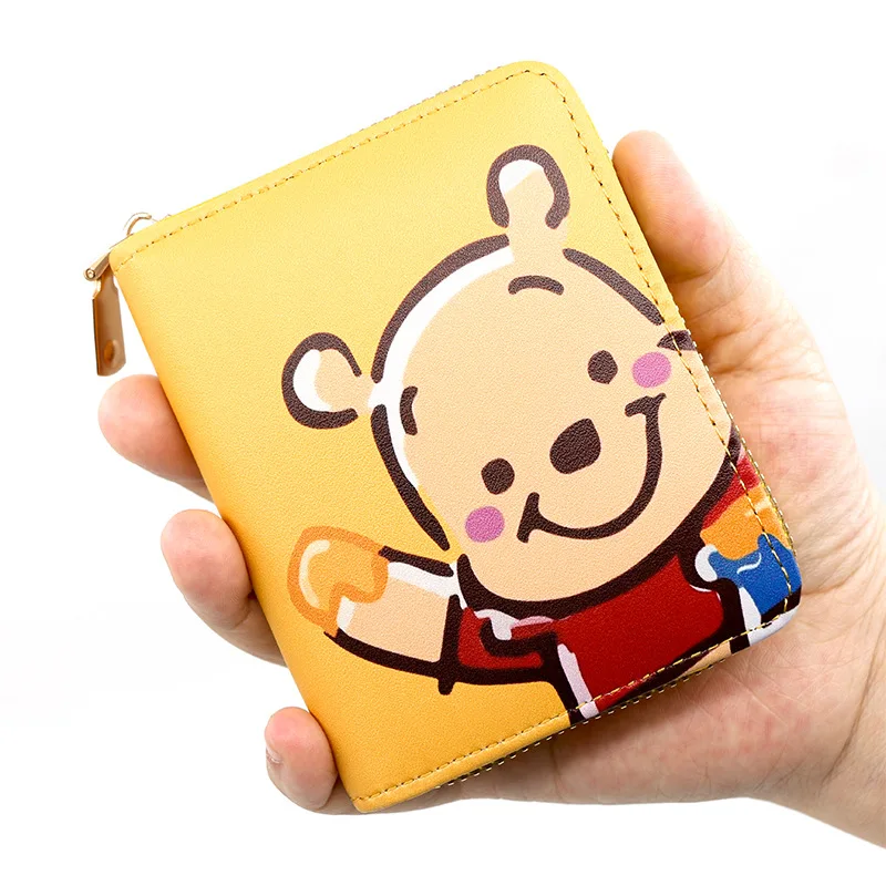 4 Colori Disney Cartoon Coin Bag Winnie The Pooh Boy & Girl Portafoglio Snorlax Charmander Cute Small Card Bag Borsa Da Donna Regalo