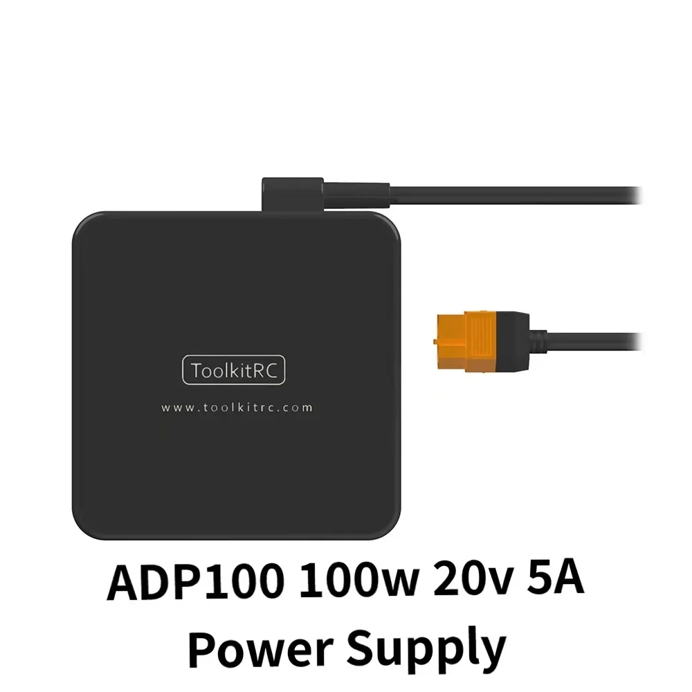 Toolkitrc Adp100 100W 20V 5A Alimentatore Con Uscita Xt60 Per Isdt Q8 Q6 Gt Power Hota Htrc Skyrc Caricabatterie Rc Drone
