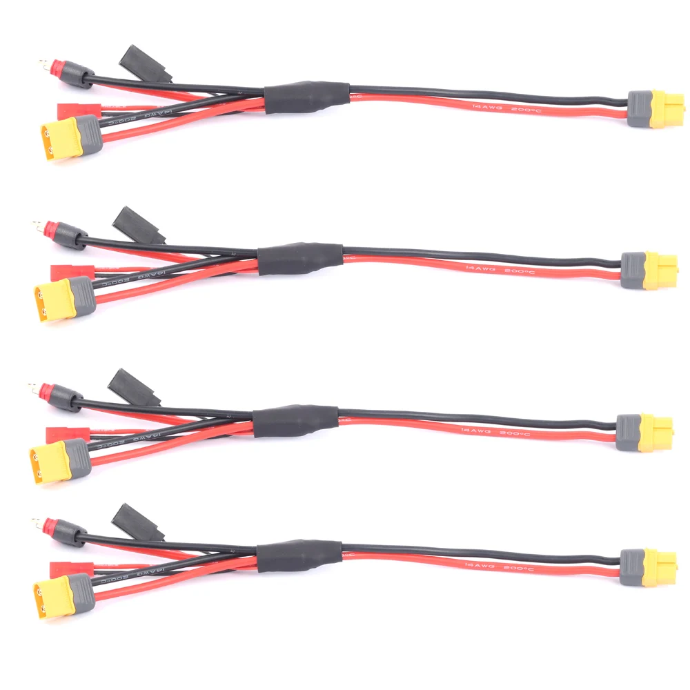 4In1 / 5In1 Xt60 Connettore Caricatore Spina A Xt60 Jst T Futaba Xt90 Cavo Filo Per Caricabatterie Isdt Hota Toolkit Rc
