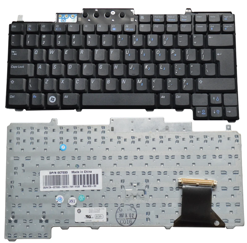 New Us English Keyboard For Dell Latitude D630 D620 D830 D820 Pp10S Pp18L M65 Laptop Us English Keyboard
