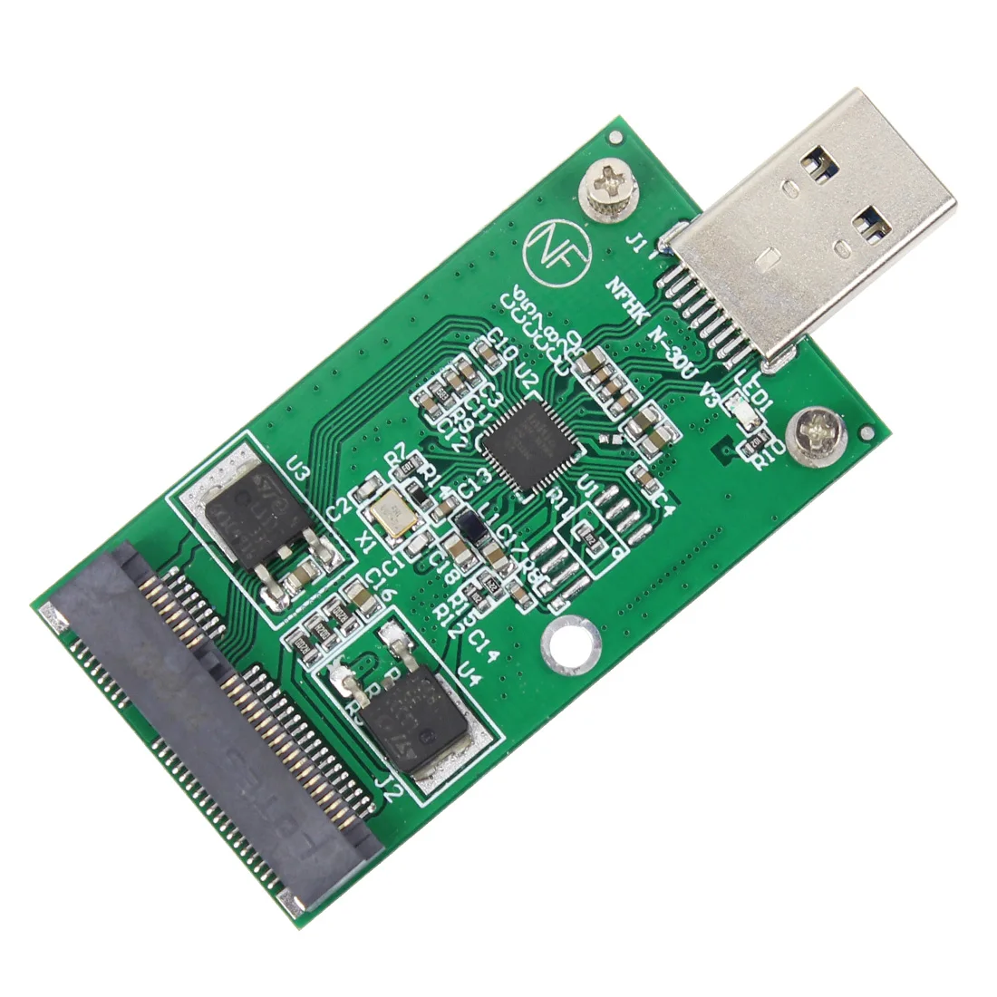 Scheda Di Espansione Usb 3.0 Per Mini Pci-E Msata Ssd Converter Trasmissione Esterno Modulo Adattatore Per Finestre Vista/7/ 8/Macintosh Os