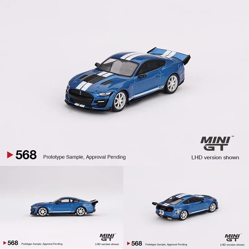 Minigt In Magazzino 1:64 Shelby Gt500 Dragon Snake Concept Performance Blue Diecast Diorama Car Model 568