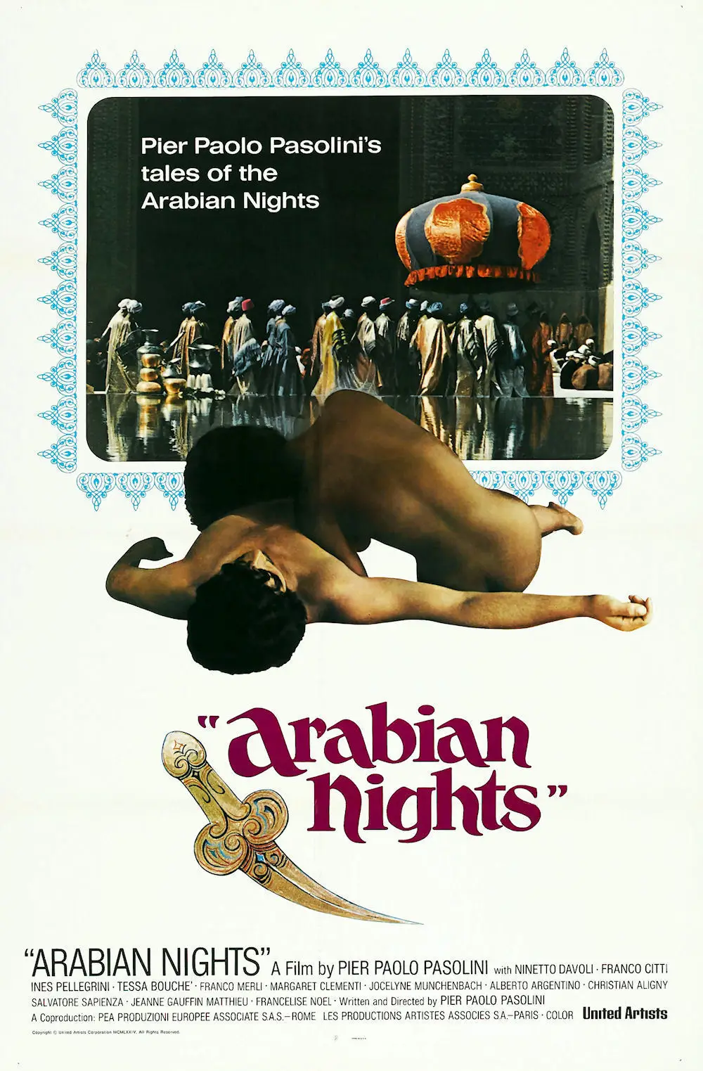 Film Fiore Delle Mille E Una Notte (1974) Arabian Nights / Flower Of The Arabian Nights Picture Poster Wall Art Home Decor