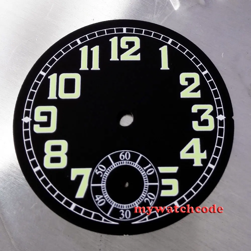 35 Millimetri Quadrante Nero Fit Unitas Orologio Movimento Eta 6497 St B-Uhr D4
