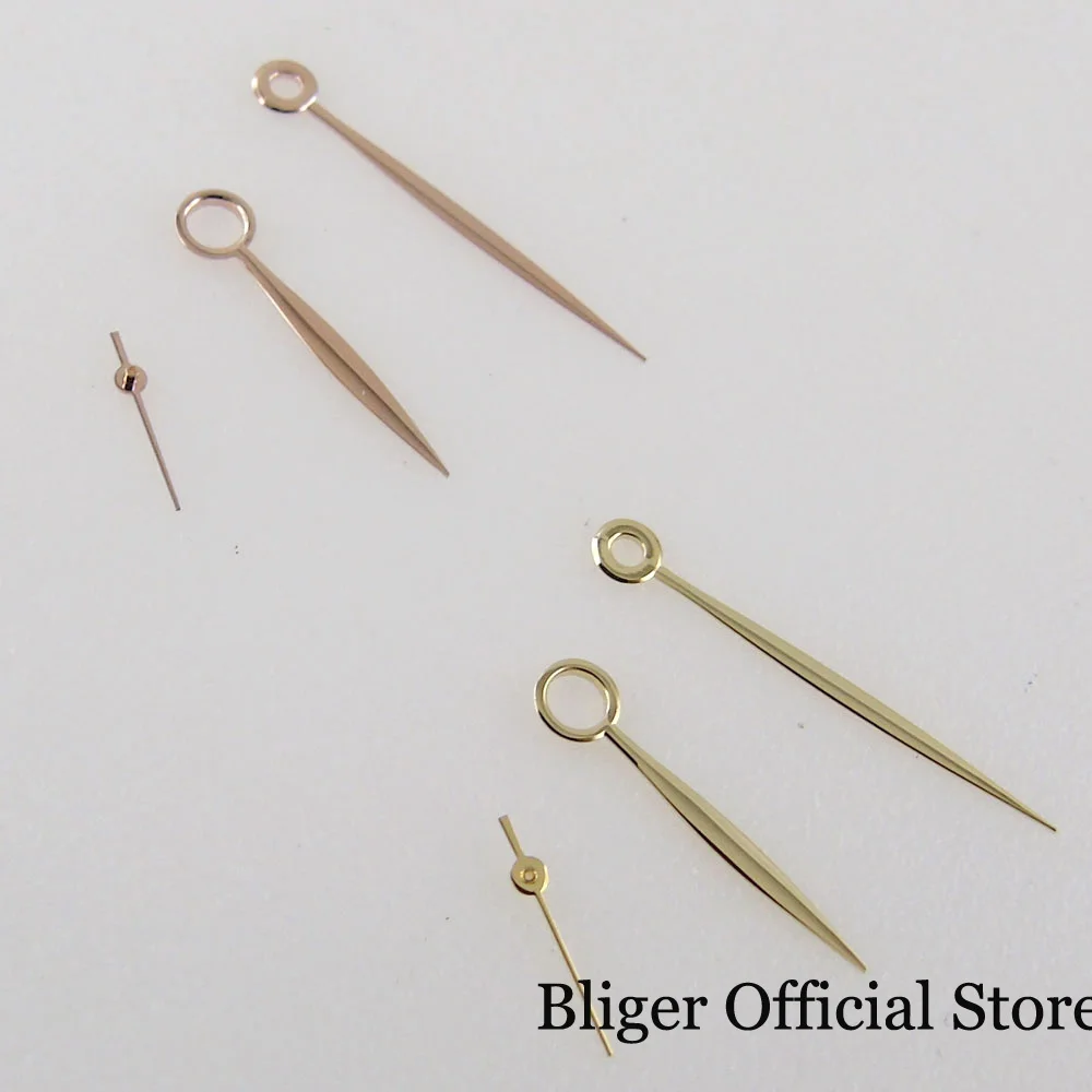 Bliger Gold/Rose Gold Watch Hand Needles Fit Eta 6497 6498 St3600 3602 Movimento Manuale