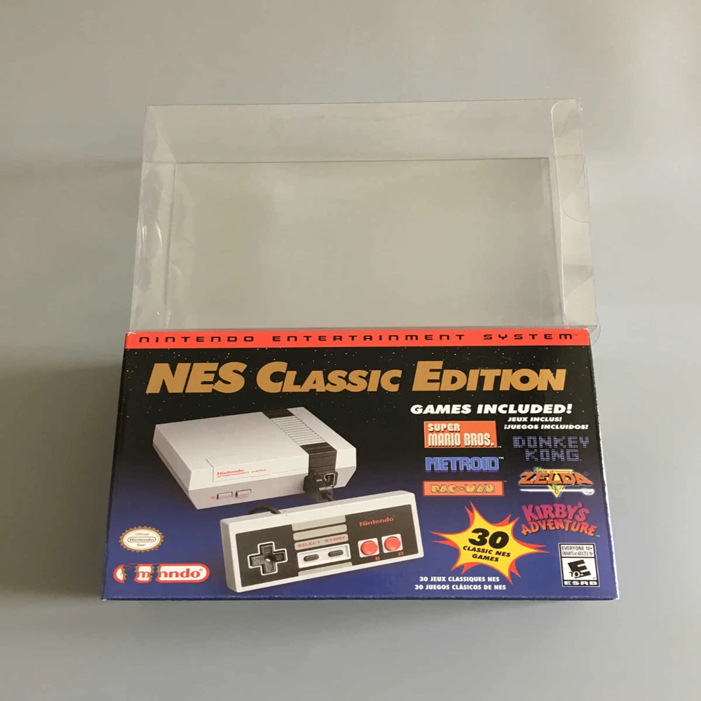 Custodia Protettiva Trasparente Per Nintendo Nes Classic Edition/Nes Mini Collect Box Custodia Per Giochi Tep Custodia Trasparente