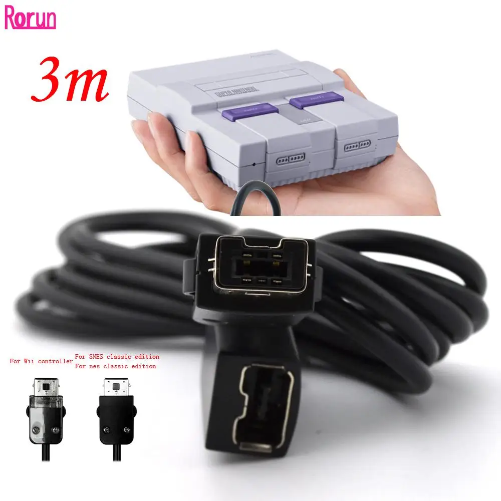 Cavo Di Prolunga 3M Per Snes Mini Classic/Wii/ Mini Nes Classic Controller Edition Cavo Di Prolunga Per Maniglia