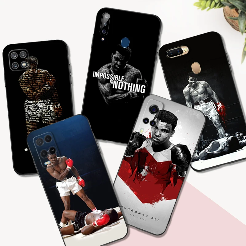 Custodia In Tpu Nero Per Oppo Reno 9 8 8T Pro Plus Muhammad Ali Boxing Champion