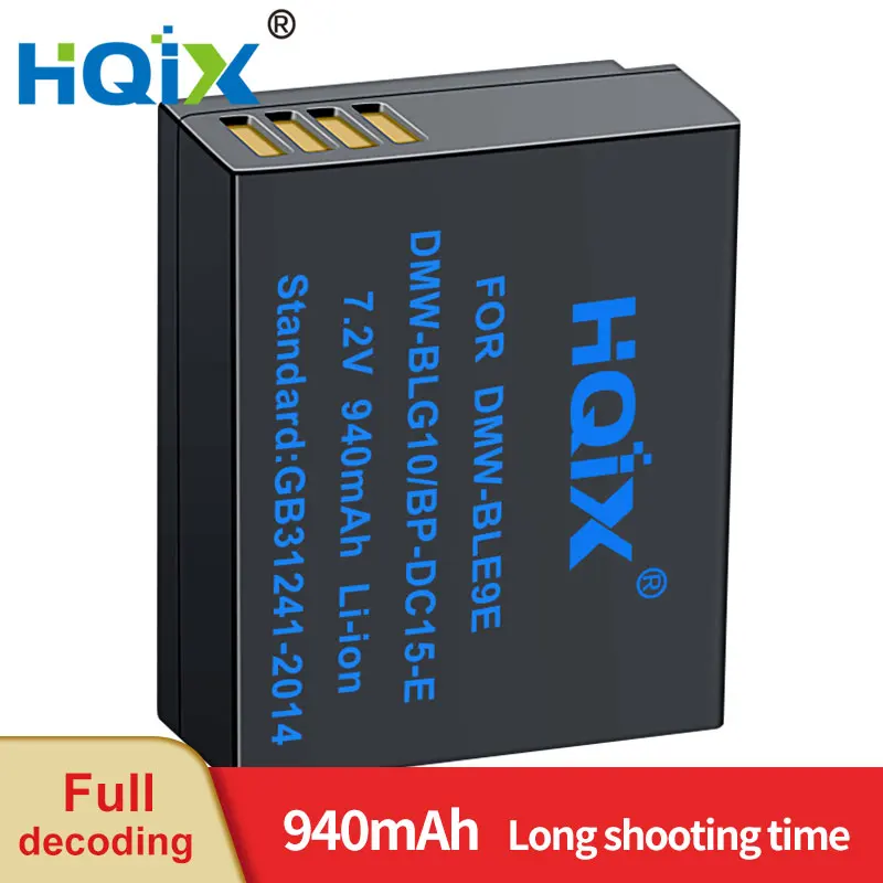 Hqix Per Leica D-Lux7 Lux D6 D-Lux Typ109 C-Lux Della Macchina Fotografica Bp-Dc15-E Batteria Del Caricatore