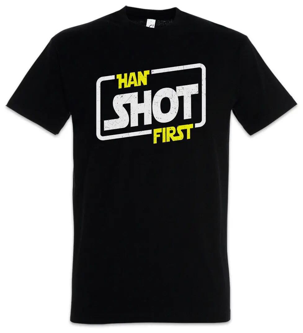 Han Shot First T-Shirt Solo X Red Star Allianz Imperium Five Wars Wing Skywalker
