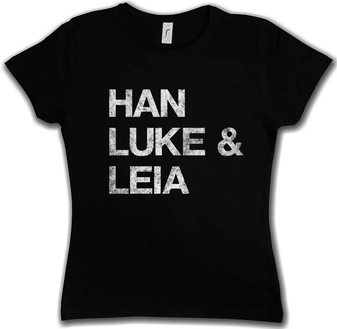 Han Luke & Leia T-Shirt Donna Darth Solo X Red Star Five Wars Wing Skywalker