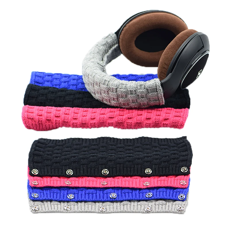 Universal Wool Headband Head Beam Protector Sleeve Pads Cuscini Cover Per Beats Solo Studio Audio-Technica Sony Headphones