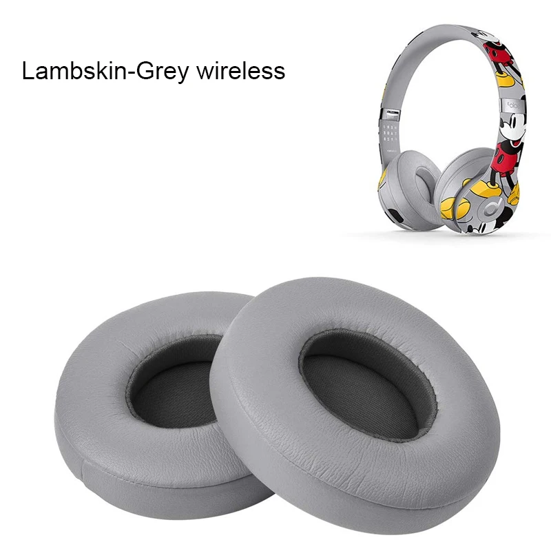 Auricolari Wireless Solo 2/3-1 Paio Di Cuscinetti Auricolari In Pelle Di Montone Di Ricambio Per Solo 3 Cablati Per Cuffie Wireless Beats Solo 2
