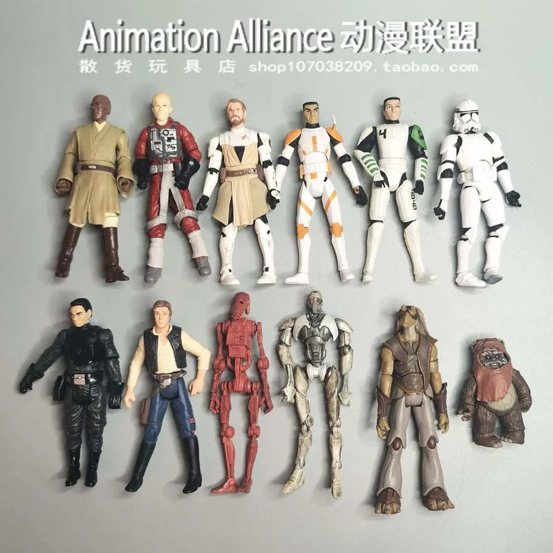 Star Wars 3.75 Pollici Joint Hypermobility Ewok Obi-Wan Kenobi Commander Cody Han Solo Action Figure Model Toys