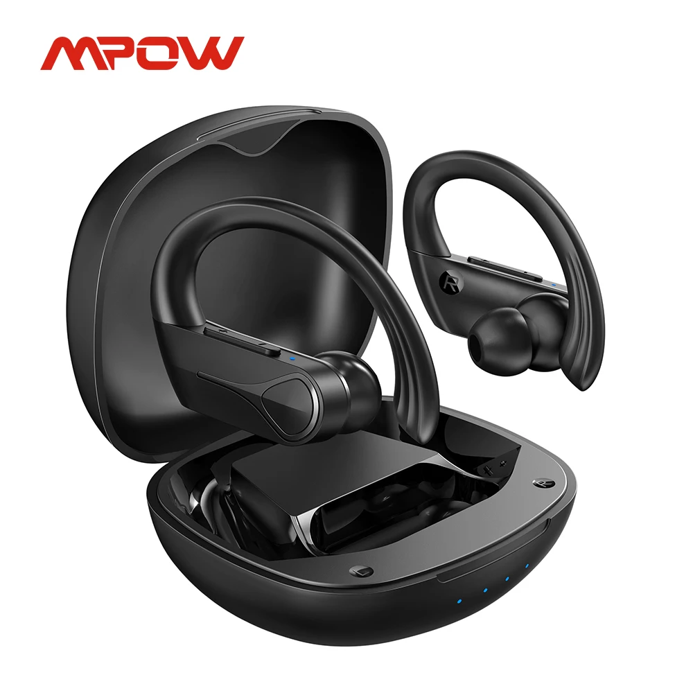 Mpow Flame Solo Auricolari Wireless Sport Auricolari Bluetooth Design Gancio Per L'Orecchio Con Microfono 28Hrs Playtime Ipx7 Impermeabile Per La Cors