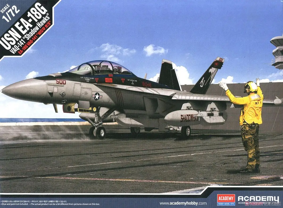 Academy 12560 1/72 U.S.Navy Ea-18G Vaq-141 'Shadowhawks' (Modello In Plastica)