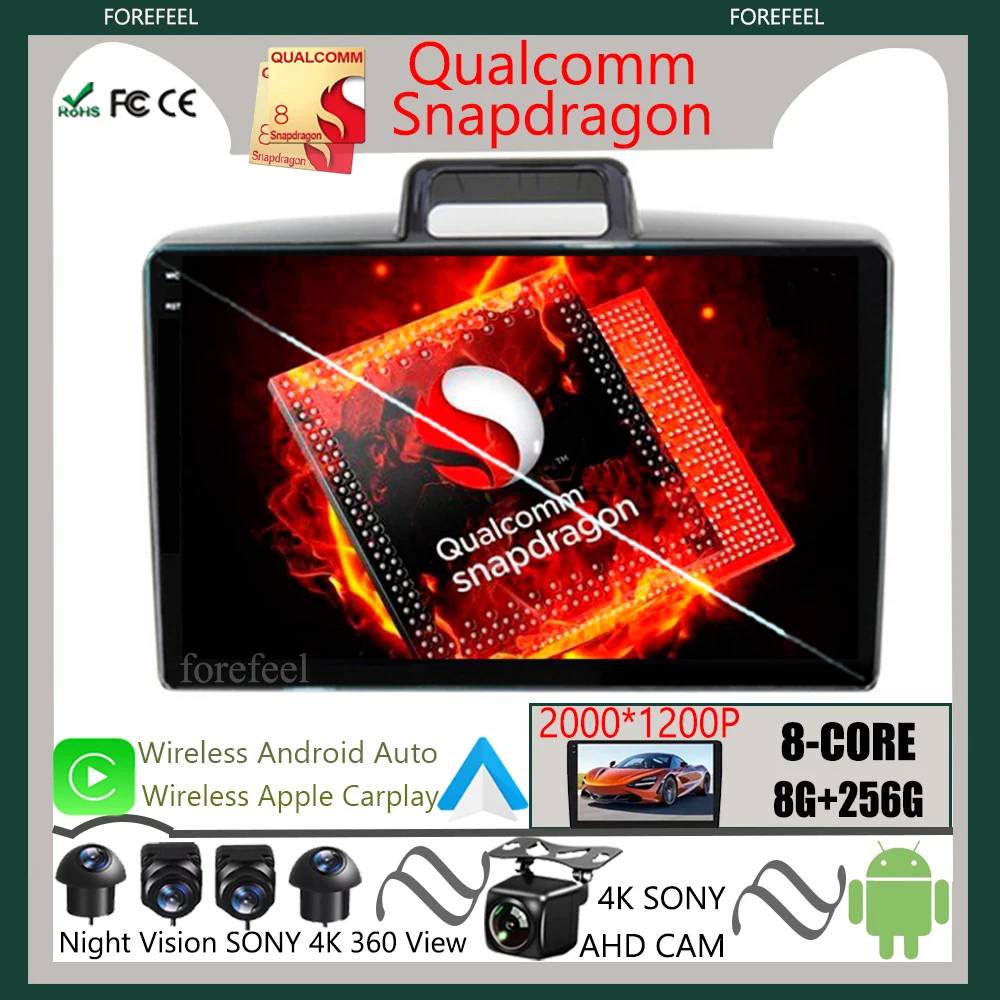 Qualcomm Radio Android Per Toyota Corolla Axio 2 Fielder 3 E160 2021 Lettore Multimediale Per Auto Navigazione Touch Screen Gps Stereo