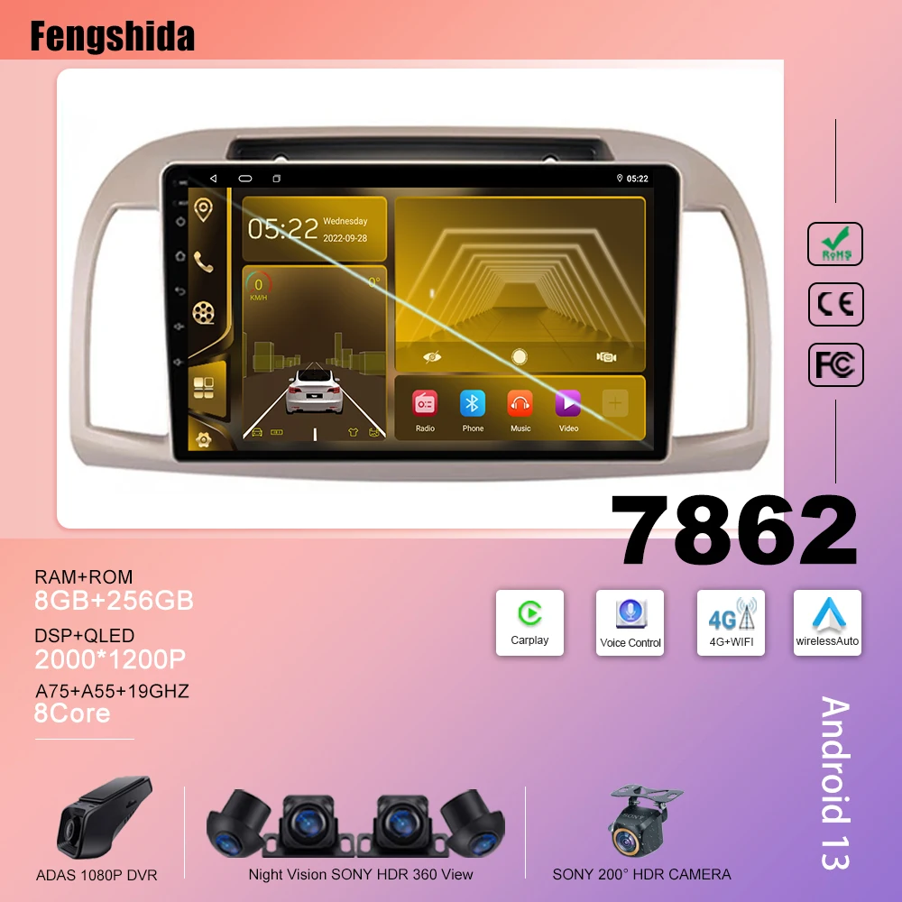 Android Per Nissan March Micra K12 2002-2010 Stereo Head Unit Mirror Link Wireless Android Auto Intelligent System 8 Core Wifi