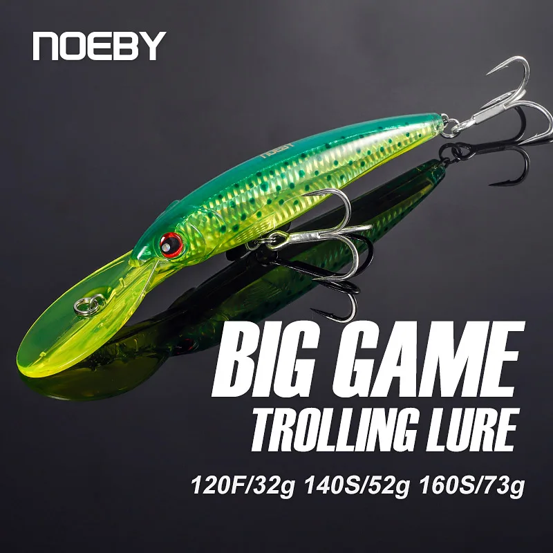 Noeby Trolling Minnow Fishing Lures 120Mm Floating 140Mm 160Mm Lento Affondamento Wobblers Esca Artificiale Per Sea Bass Fishing Lure