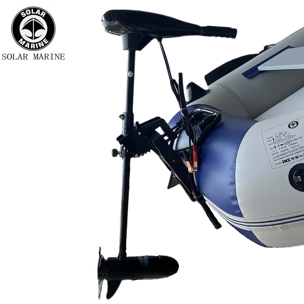 Solar Marine Dc 12V 40Lbs 480W Motore Elettrico A Traina Motore Fuoribordo Montato Su Poppa Per Barche Kayak Gonfiabili