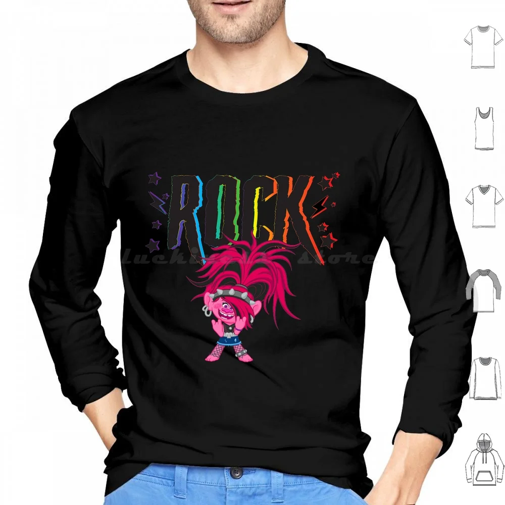 Trolls World Tour Poppy Rock Felpe Con Cappuccio Trolls A Maniche Lunghe Trolls World Tour Poppy Branch Dreamworks Kids Christmas Poppy