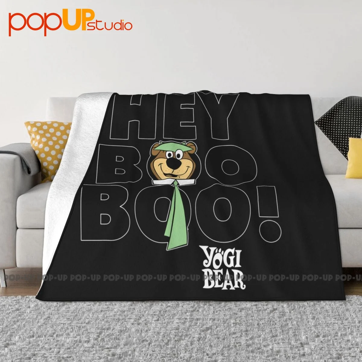 Yogi Bear Hey Boo Boo Coperta Soffice Coperta Da Campeggio Traspirante