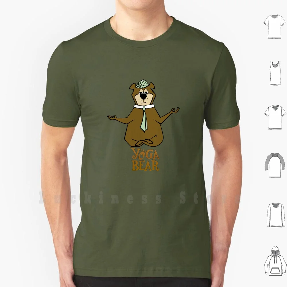 Yogi Bear Yoga T Shirt Stampa Per Uomo Cotone New Cool Tee Yogi Bear Yoga Yogi Bear Bear Yoga Yogi Bear Yoga Yoga Animal Animals