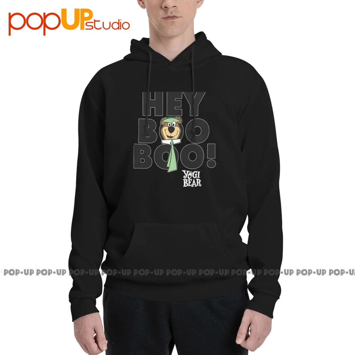 Yogi Bear Hey Boo Boo Felpa Con Cappuccio Felpe Con Cappuccio Regalo Casual Harajuku Confortevole