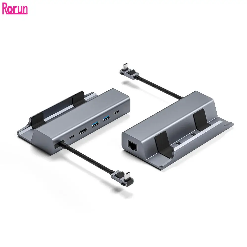 Per Steam Deck Dock 6 In 1 Docking Station Stand Per Steam Deck 2 * Usb 3.0 Hdmi Compatibile 4K @ 60Hz Ethernet Pd 60W Hub