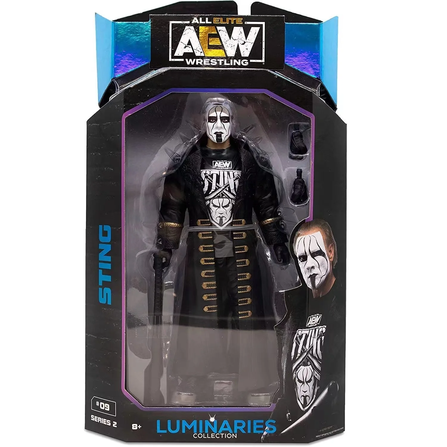 Sting Wwe/Aew /Wwf/Wcw Collezione Rara Pvc All Elite Wrestling Luminaries Collection Series Action Figures 6 'Giocattoli Che Danno Bambino