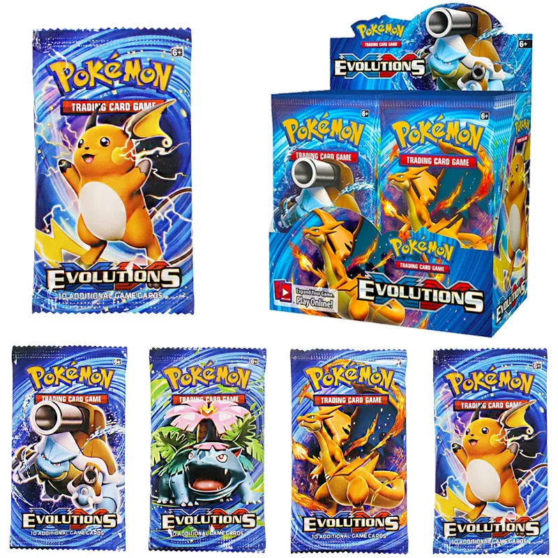 324/360Pcs Pokemon English Francese Tcg Hidden Fates Evolutions Vivid Booster Gioco Di Carte Collezionabili Da Collezione Giocattolo Per Bambini