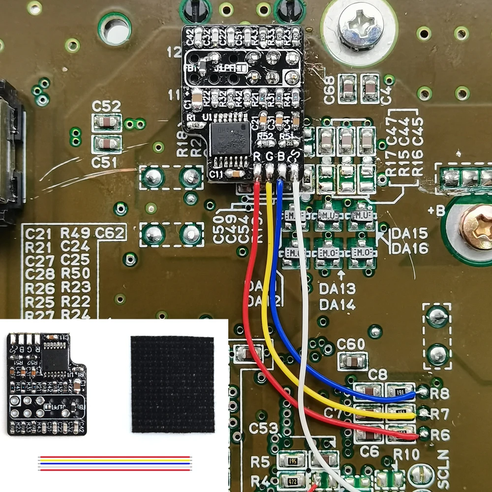 20% Di Sconto -- Snes Rgb Pcb Mod Amp Con Csync (Ths7374) Mod Per 1Chip-03 E Snes Mini / Sfc Jr