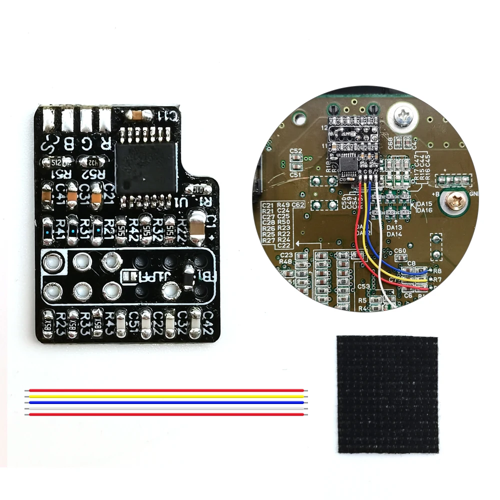 Color Snes Rgb Pcb Board Mod Kit Amp Con Csync (Ths7374) Per 1Chip-03 E Snes Mini / Sfc Jr.