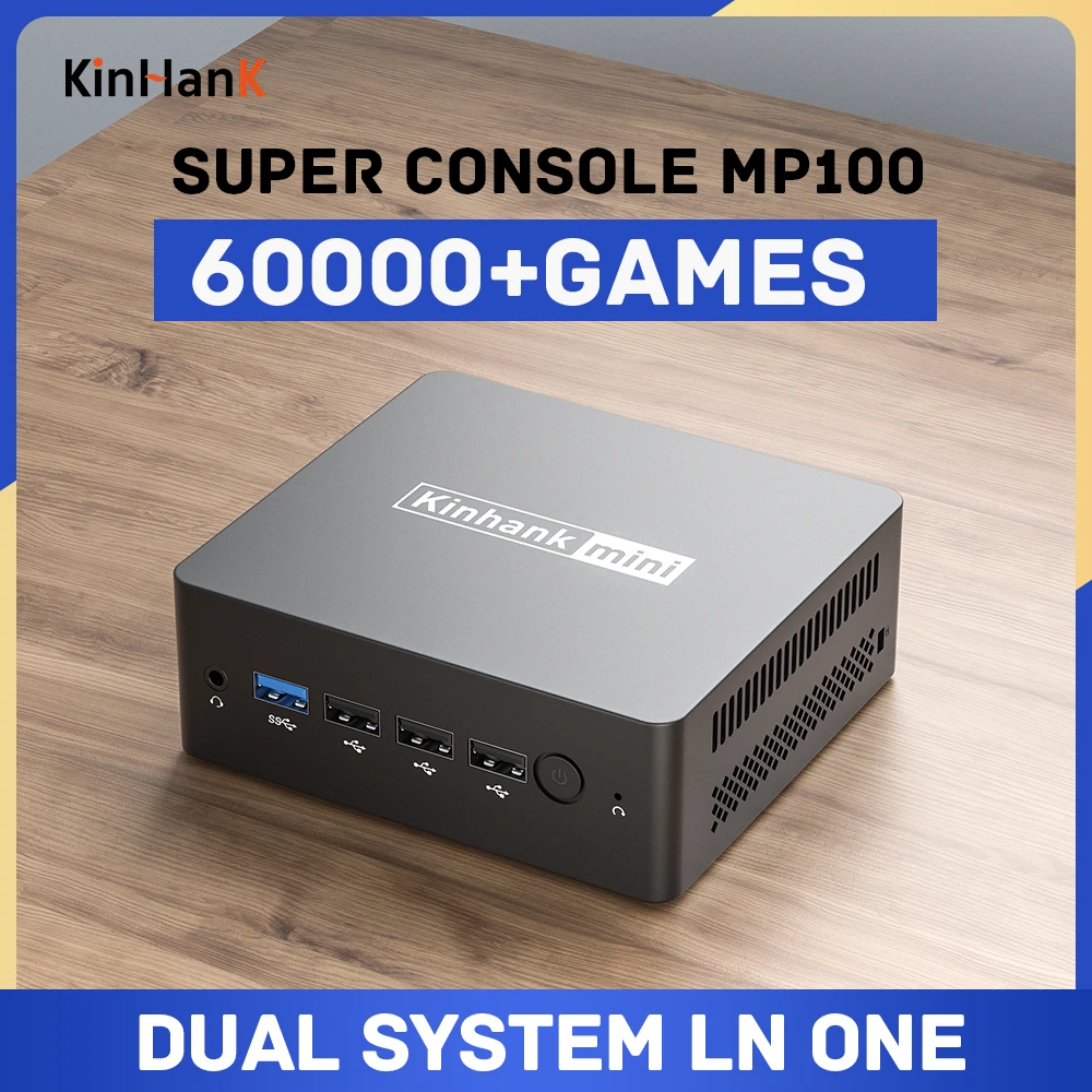 Super Console Mp100 Retro Video Console Per Ss/Mame/Cd /N64/Sega Saturn/Dc Win11 60000Gaming 4K Ultra Hd Retro Videogioco Player