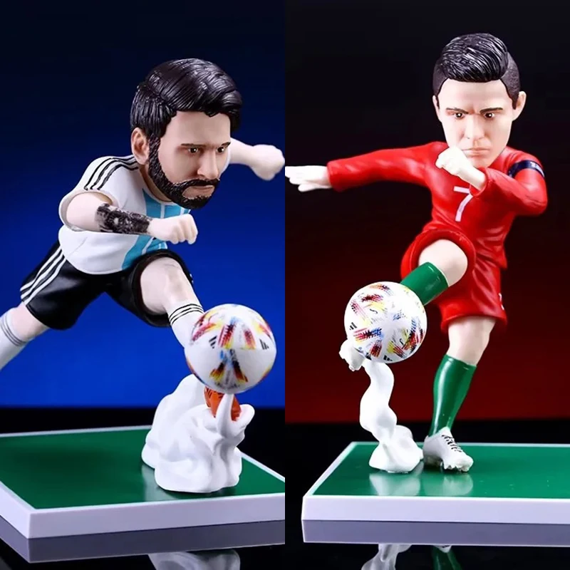 Soccerwe World Events C.Ronaldo Messi Model Collection Pvc 17Cm Football Star Doll 2022 Qatar Football Tournament Souvenir Toys
