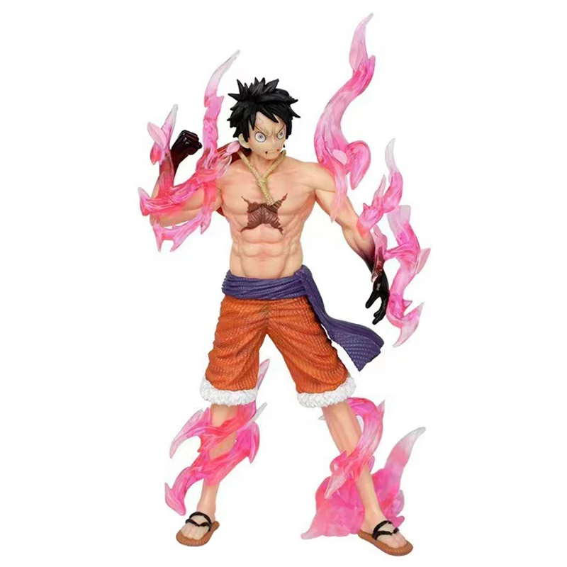 32Cm Anime One Piece Gk Second Gear Flowing Cherry Monkey D Rufy Action Figrue Pvc Collection Model Ornaments Toys For Gifts