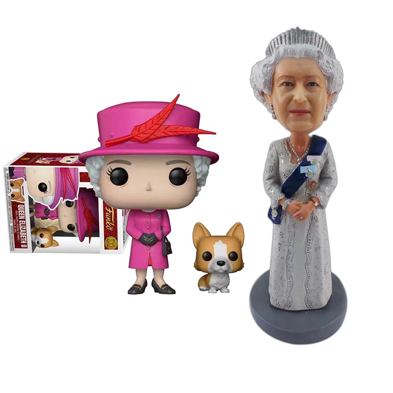 Queen Of England Her Majesty Queen Elizabeth Ii Action Figure Simulazione Ritratto #01 Collection Doll Resin Ornament Model Toys