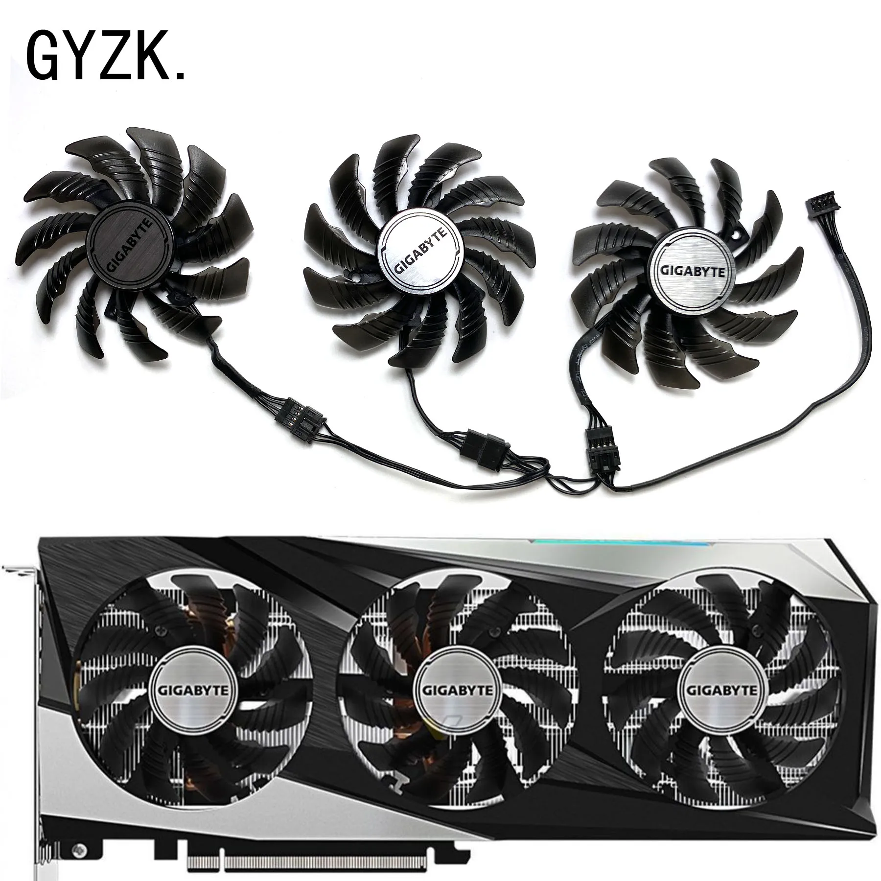 Nuovo Per Gigabyte Radeon Rx6500Xt 6600Xt 6650Xt 6700Xt 6750Xt Gaming Oc Ventola Di Ricambio Per Scheda Grafica Pld08010S12Hh
