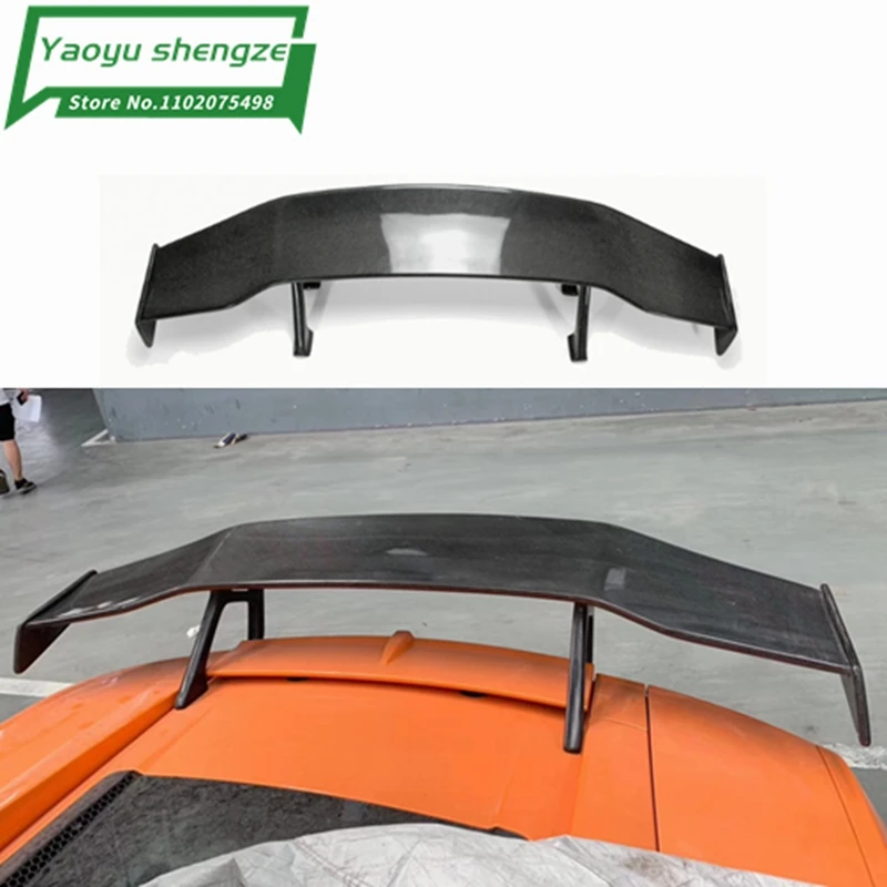 Carbon Rear Spoiler Carbon Fiber Gt Spoiler Wing For Lamborghini Gallardo Rear Spoiler Wings Lp550 Lp550 Lp560 2004-13 Dmc Style