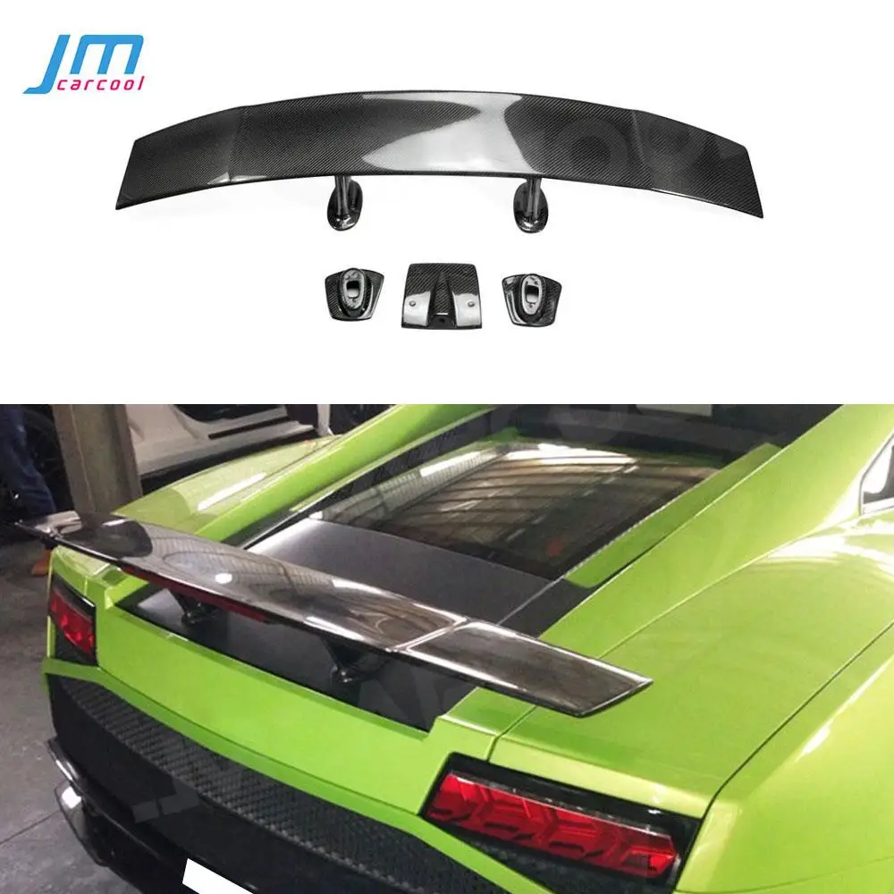 In Fibra Di Carbonio Paraurti Posteriore Lip Trunk Spoiler Case Case Per Lamborghini Gallardo Lp550 Lp550 Lp560 2004-2012 Auto Car Decoration