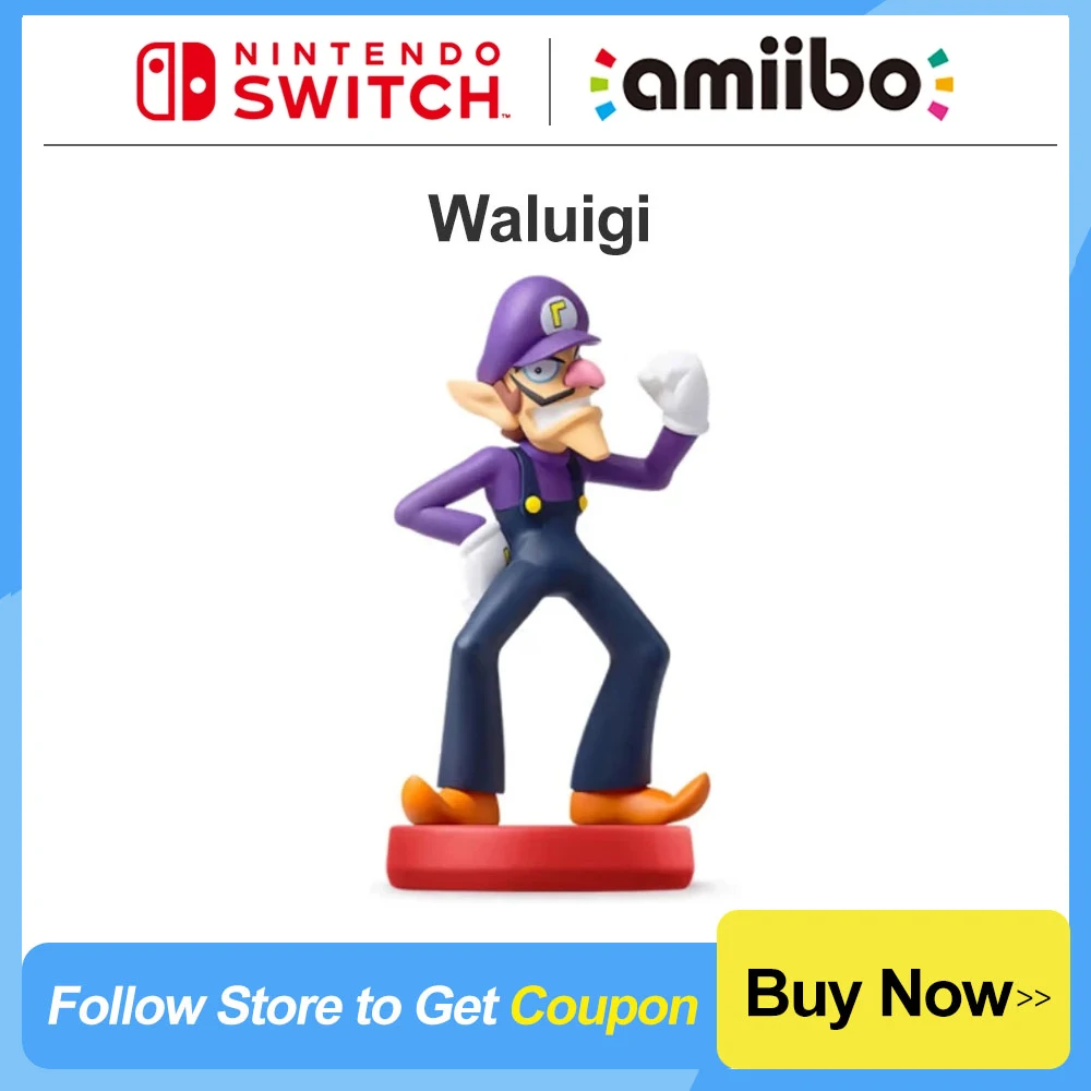 Nintendo Switch Amiibo Waluigi Per Nintendo Switch E Nintendo Switch Oled Game Interaction Model Super Mario Party Series