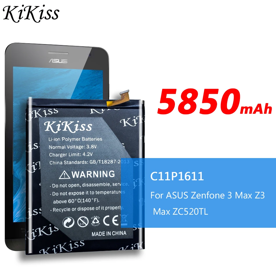 C11P1611 Battery For Asus Zenfone 3 Max Z3 Max Zc520Tl Zb570Tl X018Dc X008Db Pegasus 3 X008 X008D Z01B Mobile Phone Batteries
